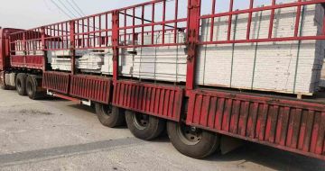 北京 白麻荔枝面外墙干挂，工厂装车日常