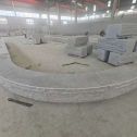 北京 芝麻白异形坐凳，自然面光面弧形加工
