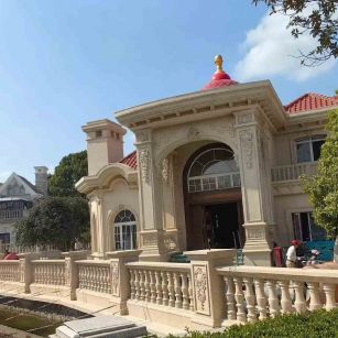 北京 黄金麻花岗岩欧式别墅