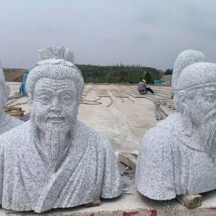 北京 白麻花岗岩石材人物立体雕刻