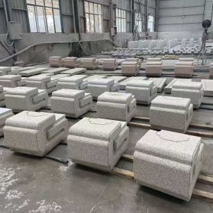 北京 白麻花岗岩异形加工-石凳，坐凳