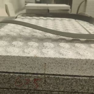 北京 芝麻白花岗岩6.0公分荔枝面五轴加工雕刻盲点