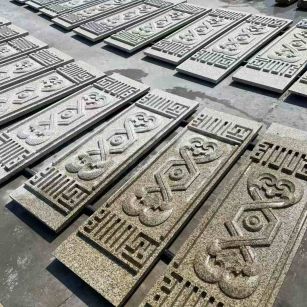 北京 黄金麻花岗岩外墙雕刻板