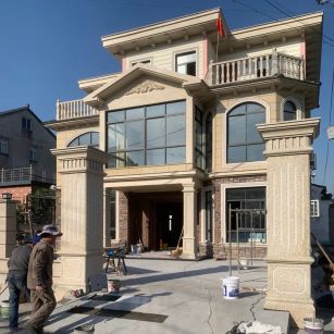 北京 黄金麻花岗岩荔枝面别墅外墙干挂私家专属