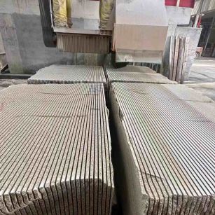 北京 车间生产日常，黄金麻白麻花岗岩