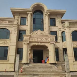 北京 黄金麻花岗岩别墅外墙干挂