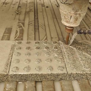 北京 芝麻白花岗岩石材盲人石、盲道石、盲点石