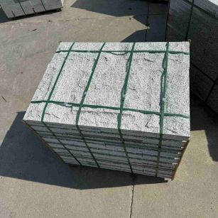 北京 白麻花岗岩石材自然面蘑菇石成品