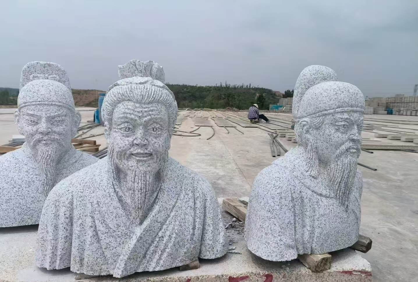 北京 白麻花岗岩石材人物立体雕刻