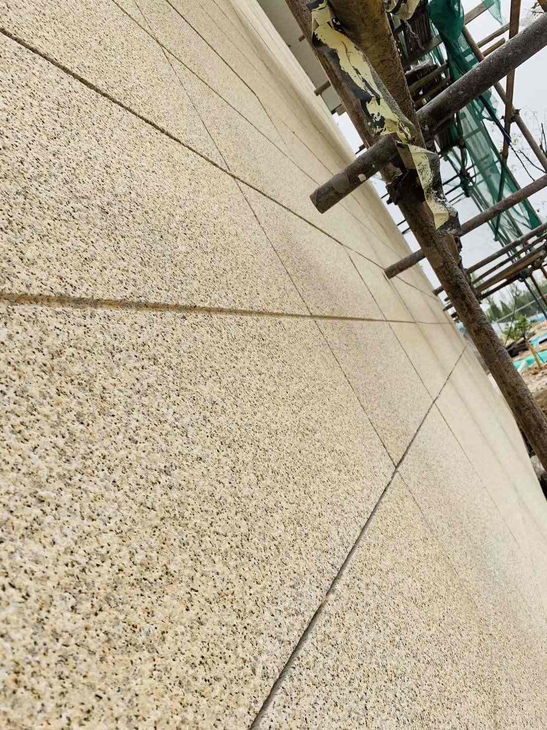 北京 黄金麻花岗岩荔枝面外墙干挂石材效果示例