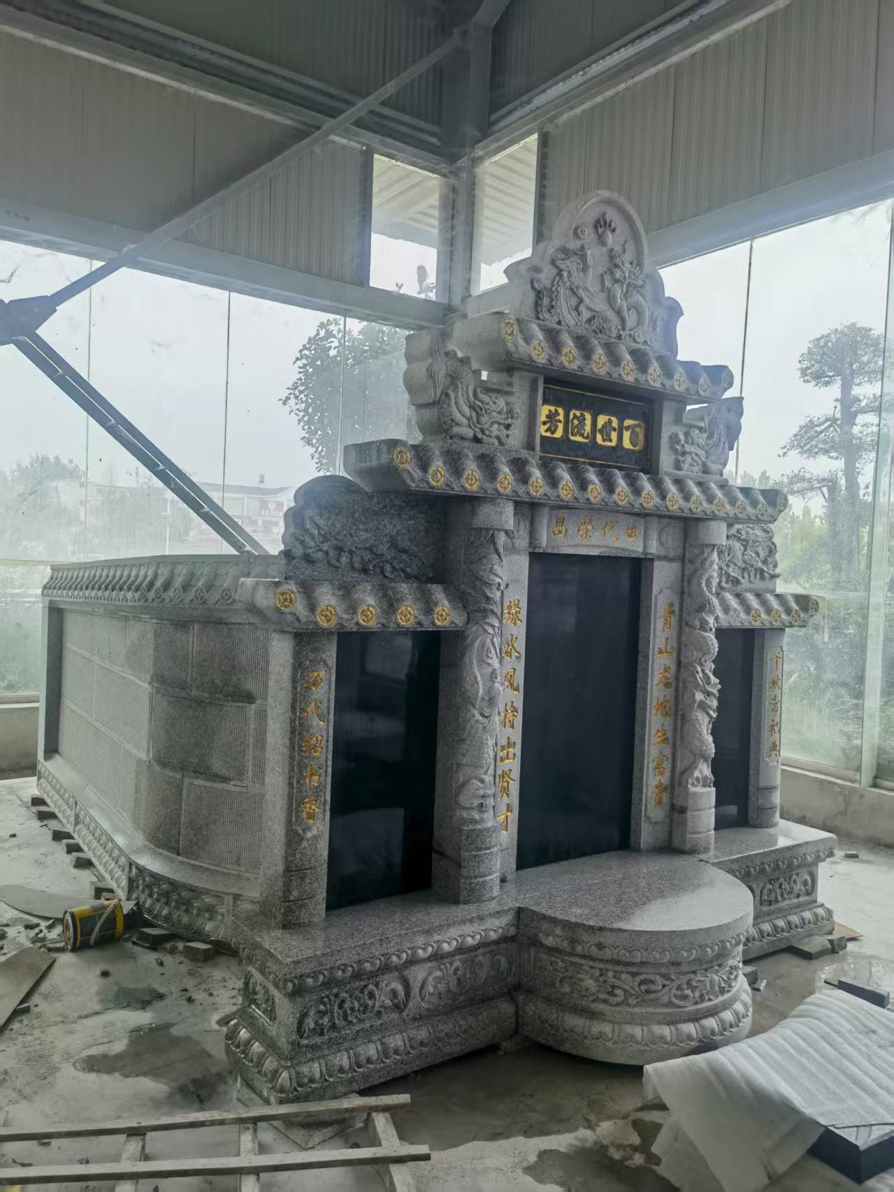 北京 芝麻白墓碑效果展示图