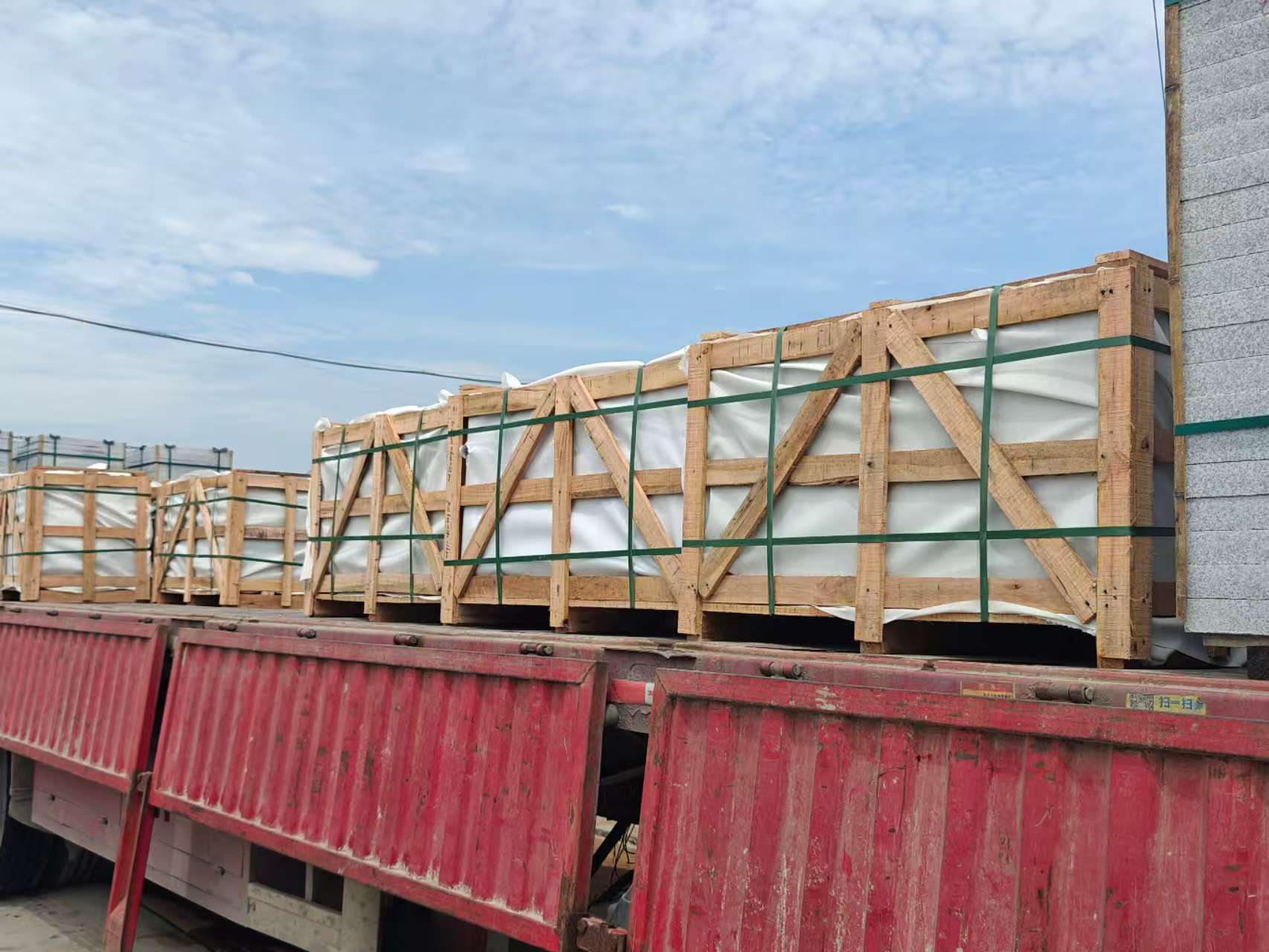 北京 芝麻白花岗岩地铺石出口专车-泰国游